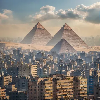 Cairo skyline pyramids - Image 1