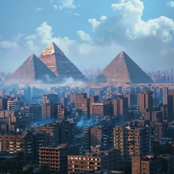 Cairo skyline pyramids - Image 2