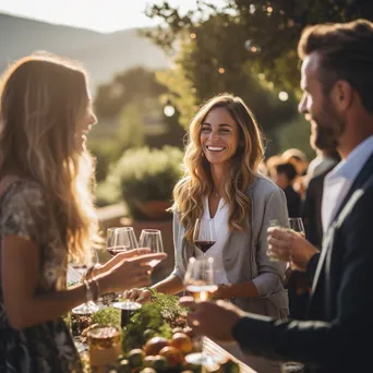 Outdoor Vineyard Wine Tasting Event