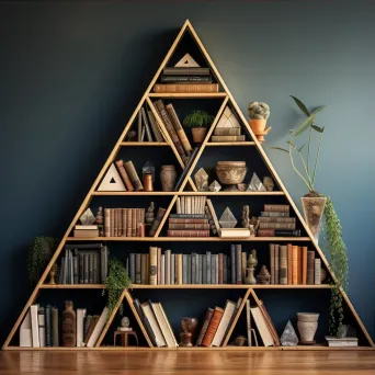 Harmonious Bookshelf Display