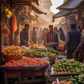 Vibrant Street Market