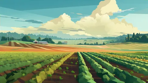 Low Poly Farm Field