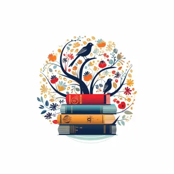 Whimsical Book Stack Logo for Online Bookstore - Image 4