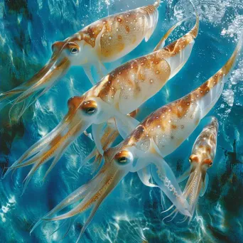 squids swimming - Image 4