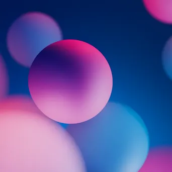 Blue and magenta gradient with spherical bokeh - Image 2