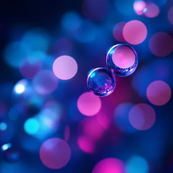 Blue and magenta gradient with spherical bokeh - Image 3