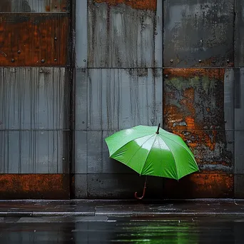 Urban Atmosphere on a Rainy Day