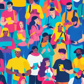 Diverse People Registration Illustrations