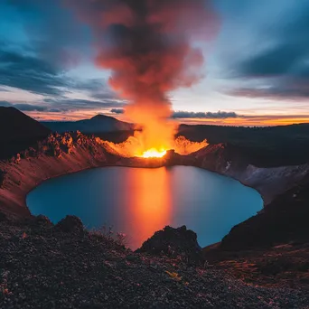 Crater Lake Eruption Timelapse