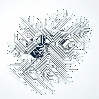 Tech startup logo with abstract circuit pattern - Image 2