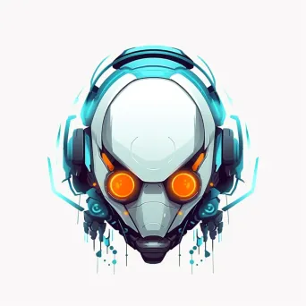 Futuristic Robot Logo - Image 2