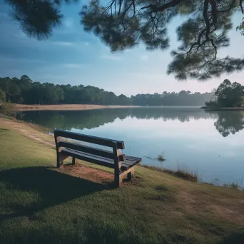 Tranquil Park Bench