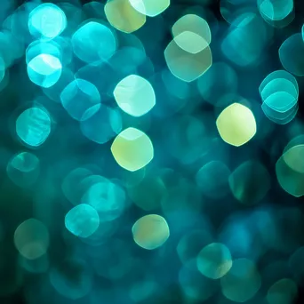 Turquoise to Teal Gradient with Hexagonal Bokeh