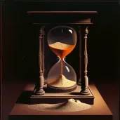 Hourglass with vibrant and dull sand - Image 3