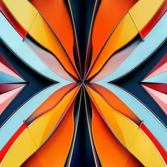 Abstract symmetrical pattern with vibrant colors - Image 3