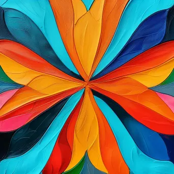 Abstract symmetrical pattern with vibrant colors - Image 4