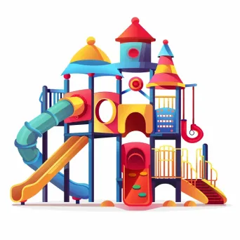 Colorful playground equipment manufacturer logo - Image 3