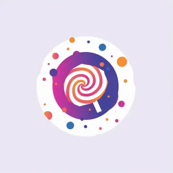 Fun and quirky logo design with candy icon - Image 3