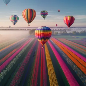 Tulip Field Balloons