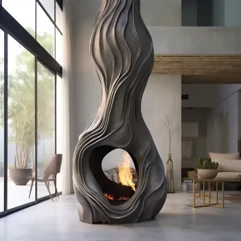 Sculptural fireplace interiors - Image 2