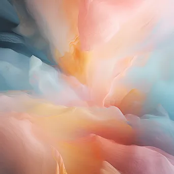 Pastel paint strokes blending softly - Image 1