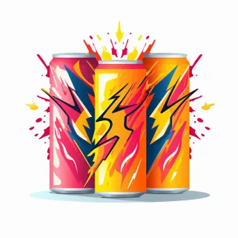 Abstract symbol logo for an energy drink brand - Image 1