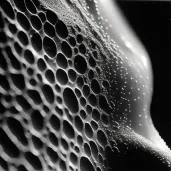 Macro view of human skin with pores and hairs - Image 3