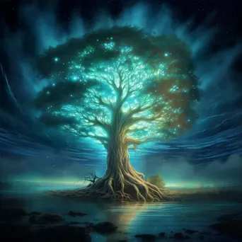 Bioluminescent solitary tree - Image 4