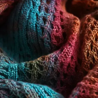 Knitted fabric close-up texture - Image 3