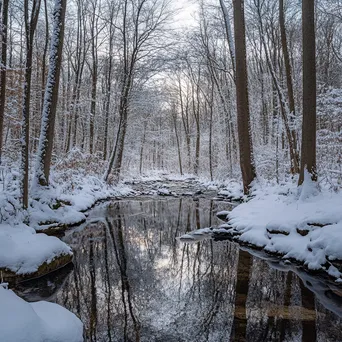 Winter Wonderland Forest Spring