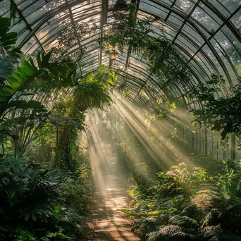 Woodland scene with sunrays creating beautiful light - Image 4