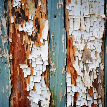 close-up of peeling paint - Image 4