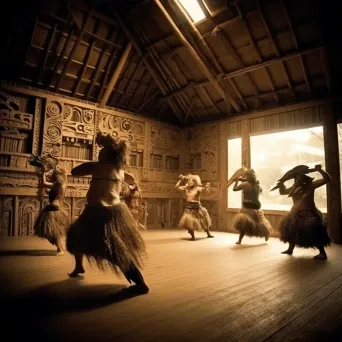 Russian ballet in Maori meeting house - Image 3