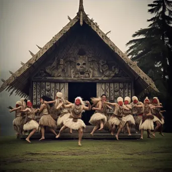 Russian ballet in Maori meeting house - Image 4