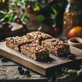 Homemade energy bars made from nuts and dried fruits - Image 3