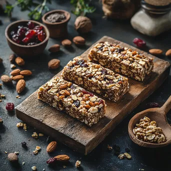 Homemade energy bars made from nuts and dried fruits - Image 4