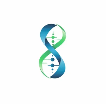 DNA helix logo design for biotech research company - Image 4