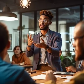 Businessman presenting in a coworking space - Image 2