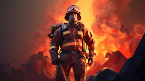 Low Poly Dauntless Firefighter