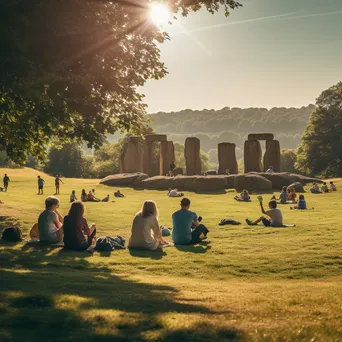 Family Picnic by the Stone Circle