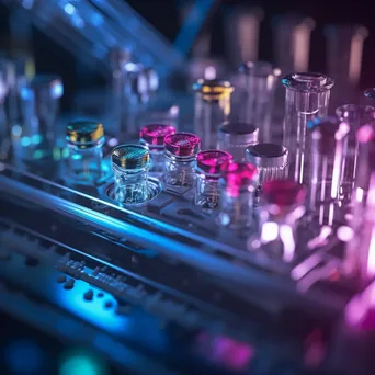 Close-up of test tubes and pipettes in laboratory - Image 4