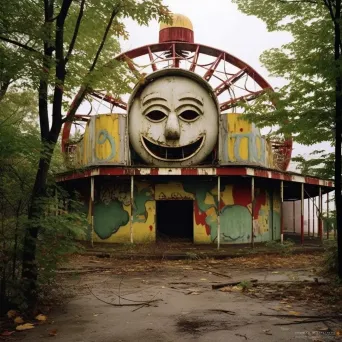 Deserted amusement park with autonomous rides and ghostly laughter - Image 4