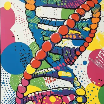 Pop Art DNA Helix