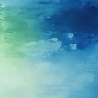 Soft gradient of blue and green paint strokes - Image 1