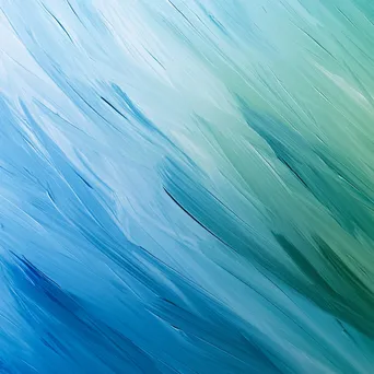 Soft gradient of blue and green paint strokes - Image 2