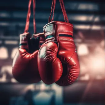 boxing gloves in ring - Image 1