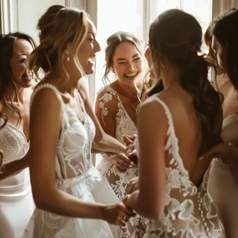 Joyful Bridal Party Preparations