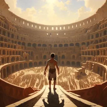 Roman gladiator in Colosseum in image prompt - Image 3