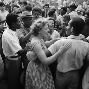 Diverse group dancing at street festival celebrating culture - Image 2