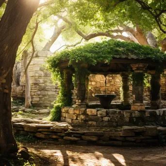 Rustic Traditional Well in Nature